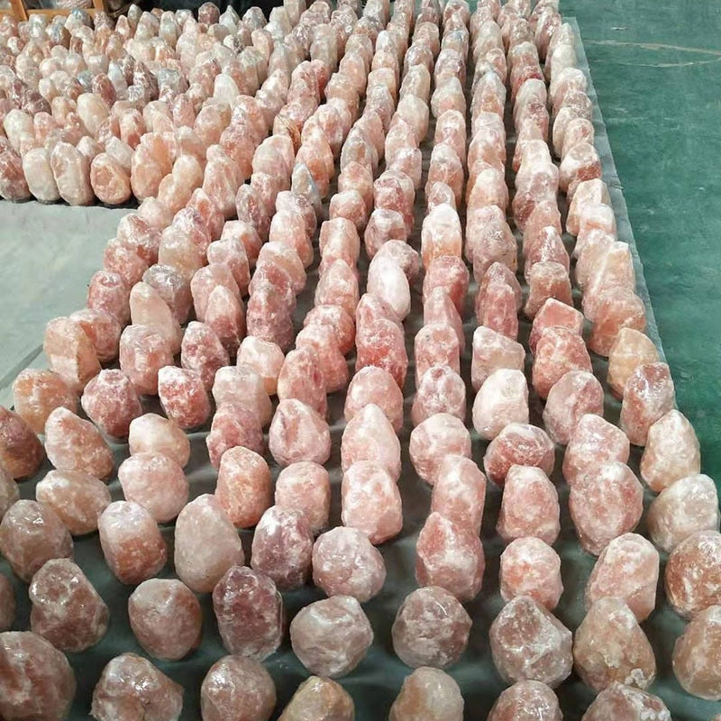 Lámpara de sal de cristal del Himalaya