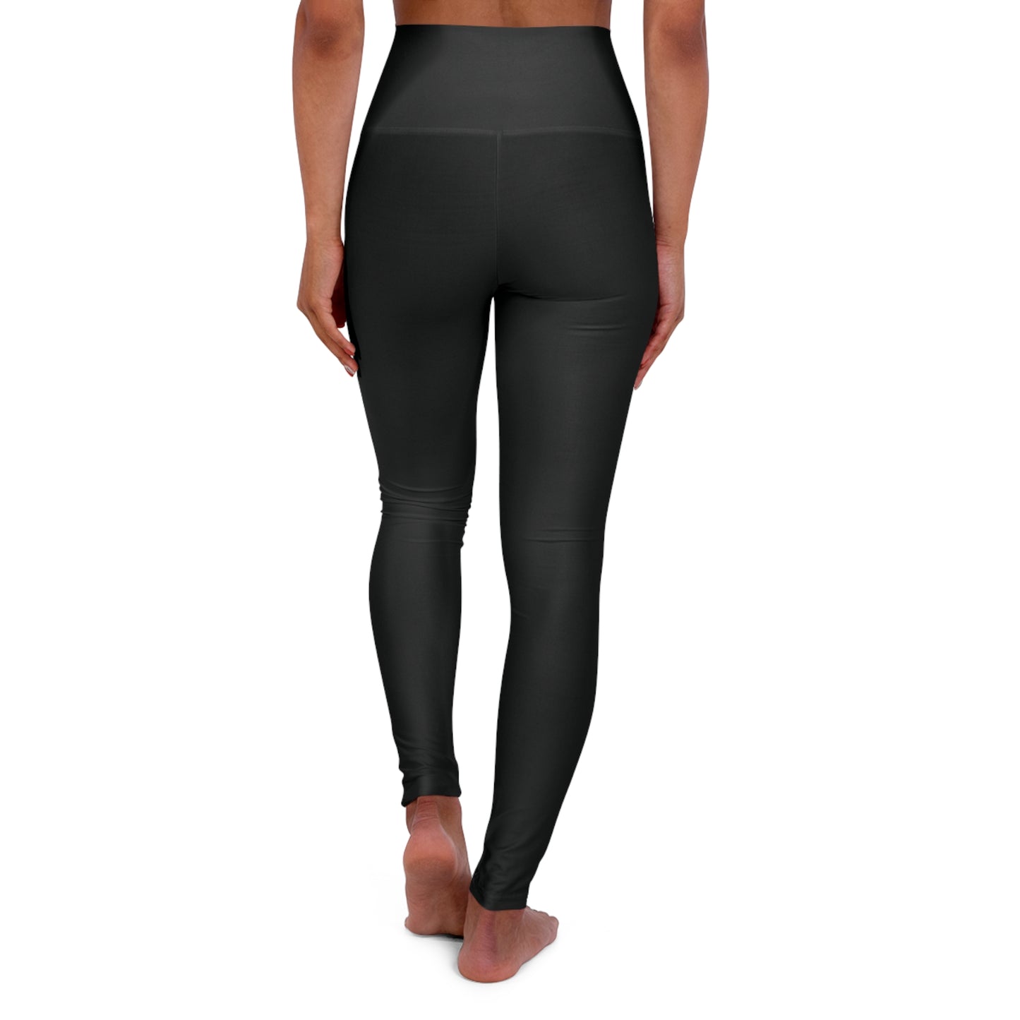 High Waisted Yoga Leggings Cherry