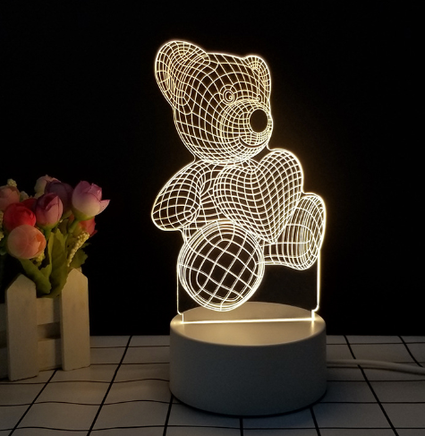 3D-Tisch-Nachtlampe