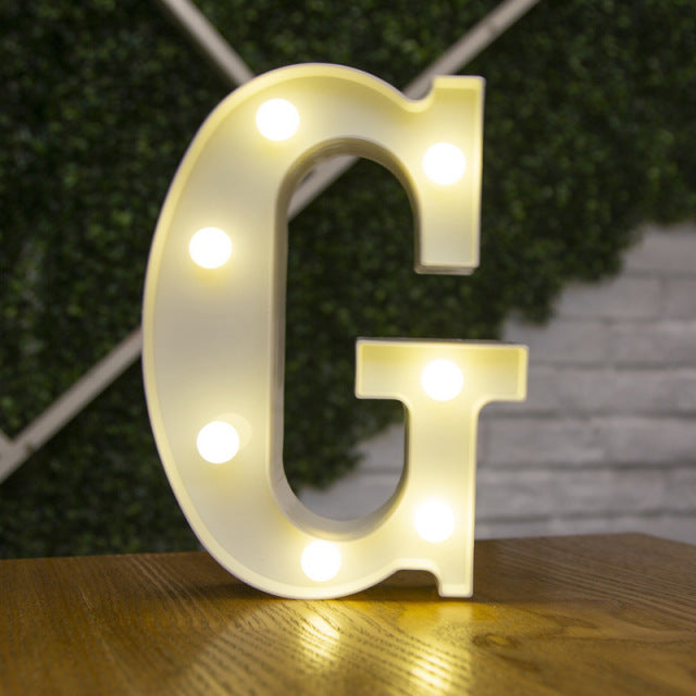 Alphabet Letter LED Lights