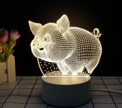 3D-Tisch-Nachtlampe