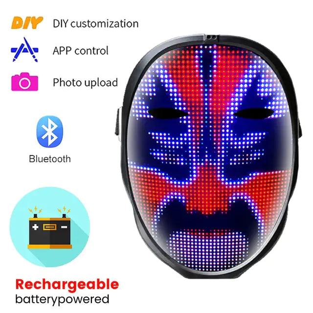 LED feest gezichtsmasker