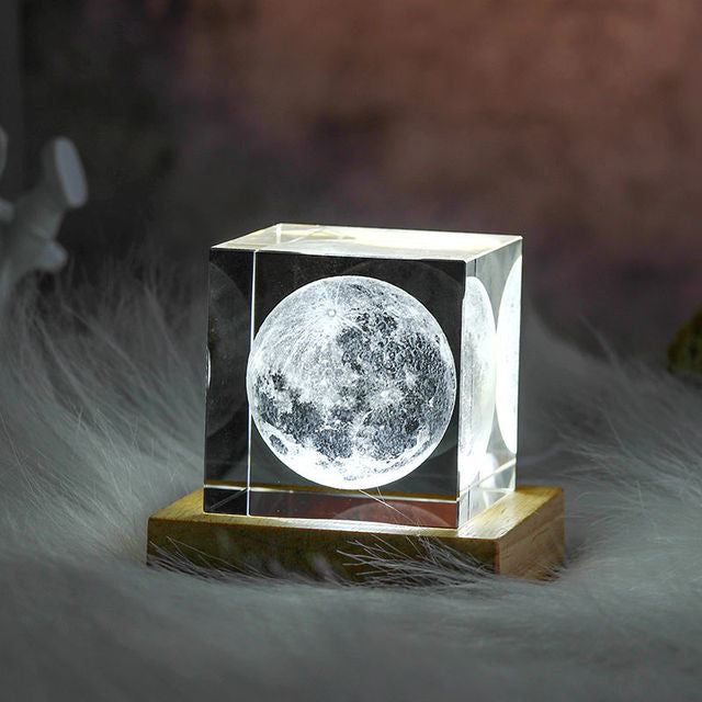 Lumière LED Cube de Lune modèle 3D