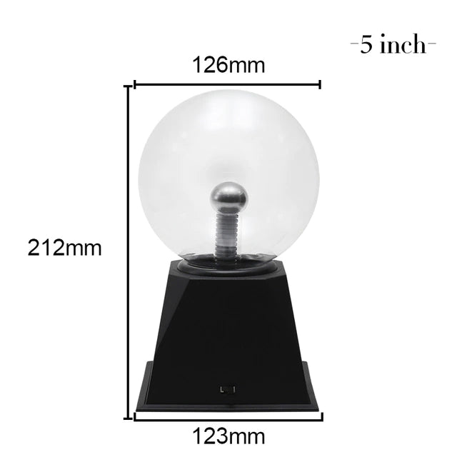 Lampe boule de plasma en cristal magique