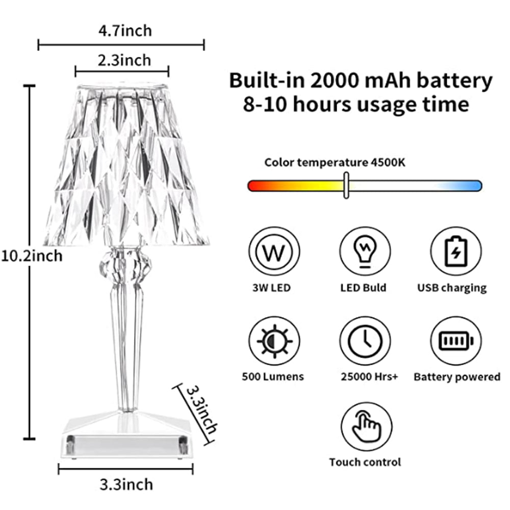 Acryl bureaulamp