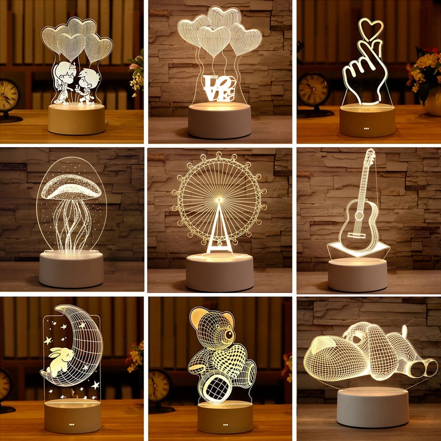 3D Table Night Lamp