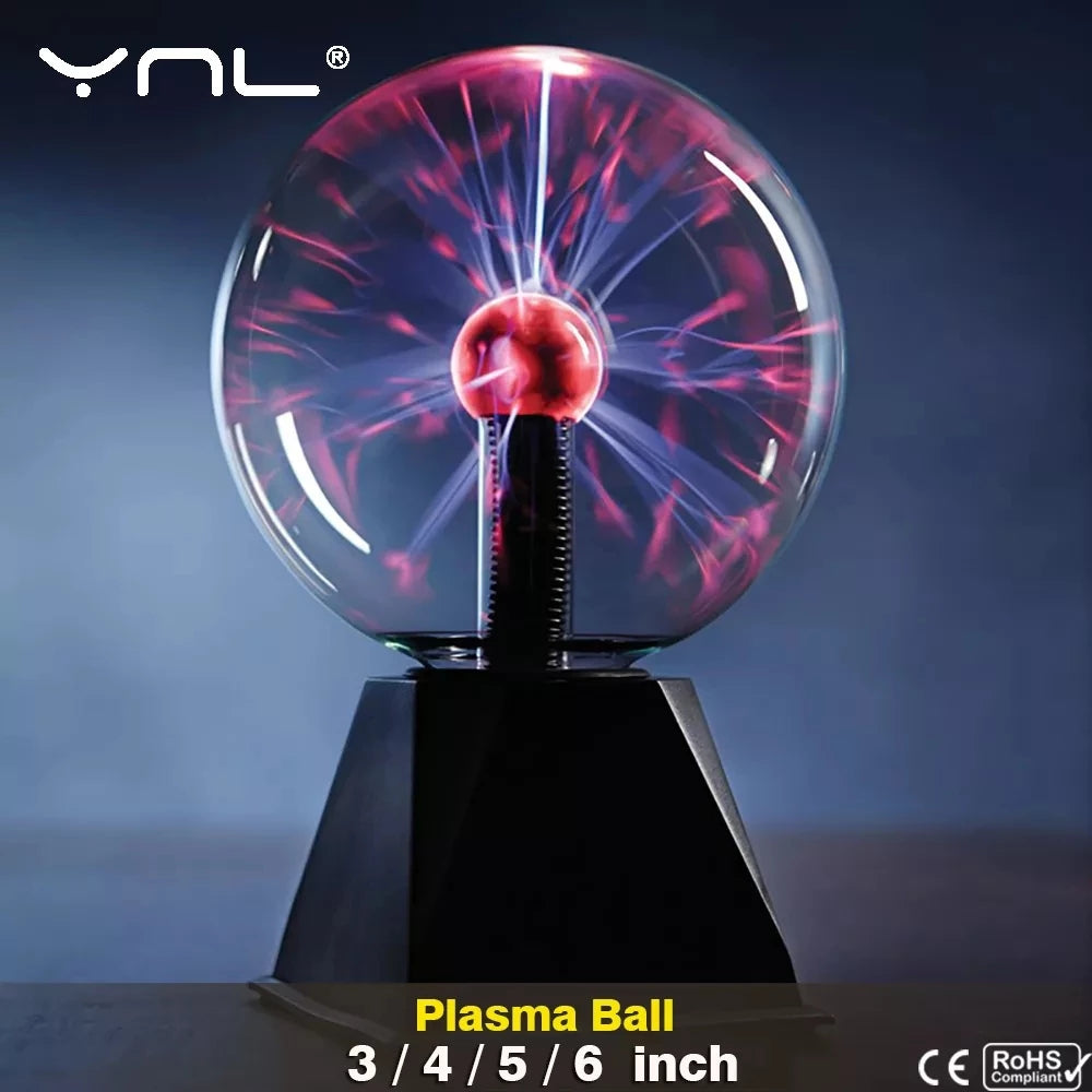 Lampe boule de plasma en cristal magique