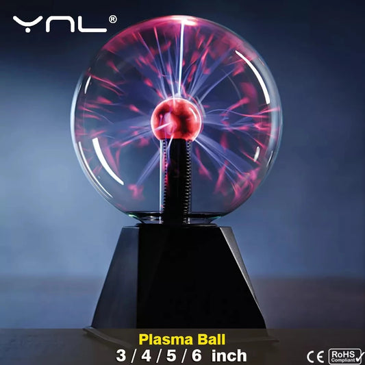 Lampe boule de plasma en cristal magique