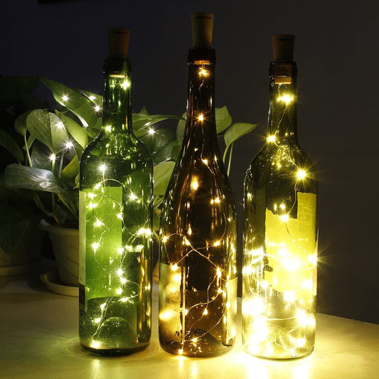 Lumières LED pour bouteilles de vin