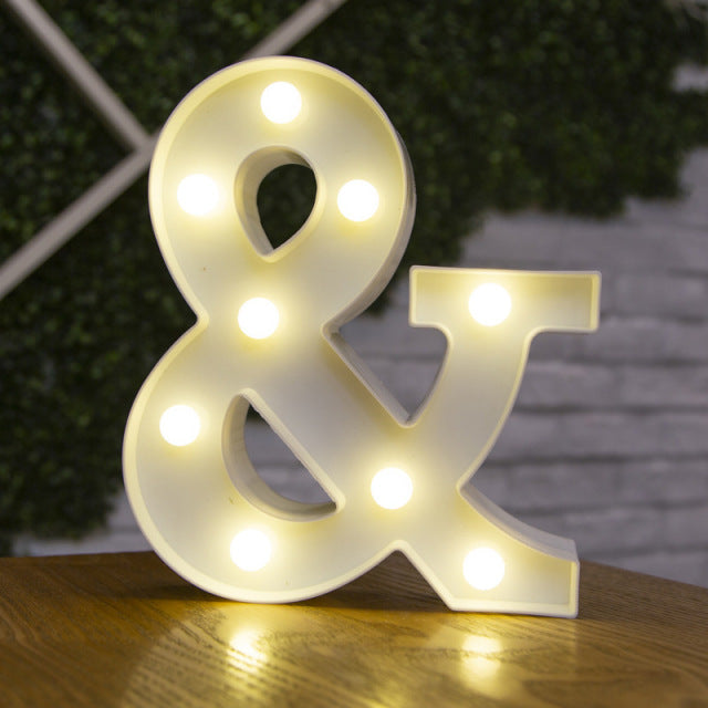 Alphabet Letter LED Lights