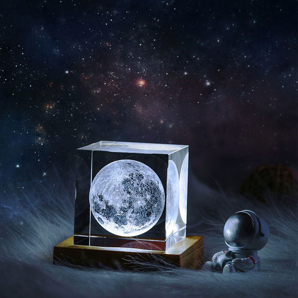 Lumière LED Cube de Lune modèle 3D