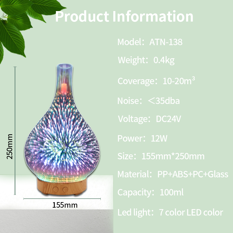 Humidificateur à lumière LED