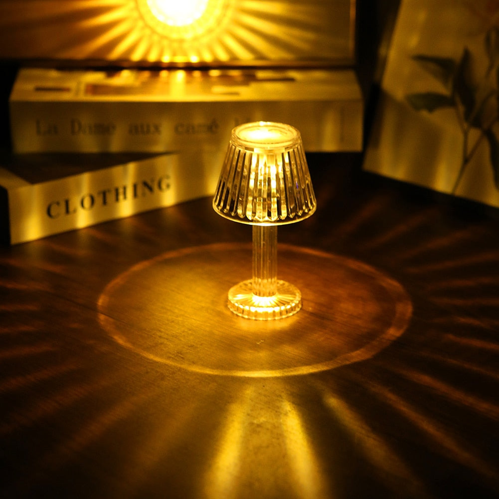 Lampe de bureau LED en cristal