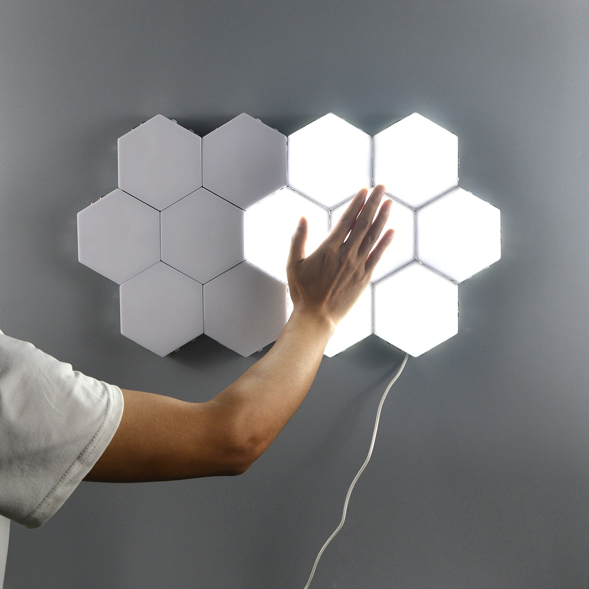 Lampe LED hexagonale