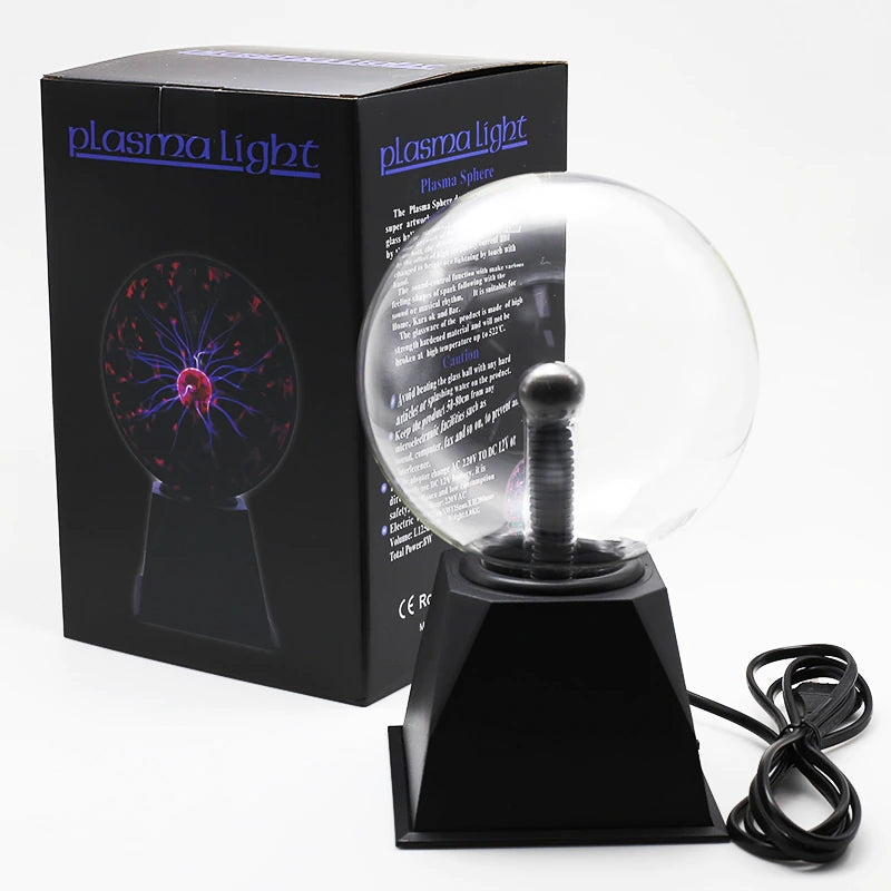 Lampe boule de plasma en cristal magique