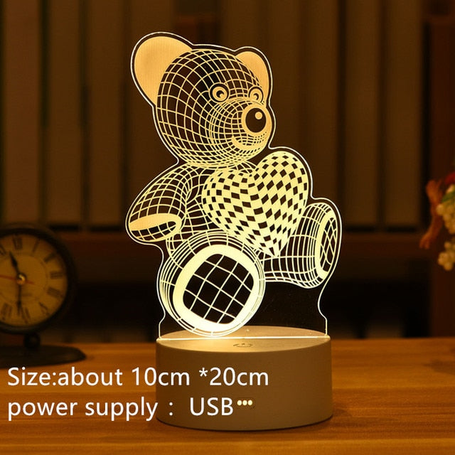 Lampe de nuit de table modèle 3D