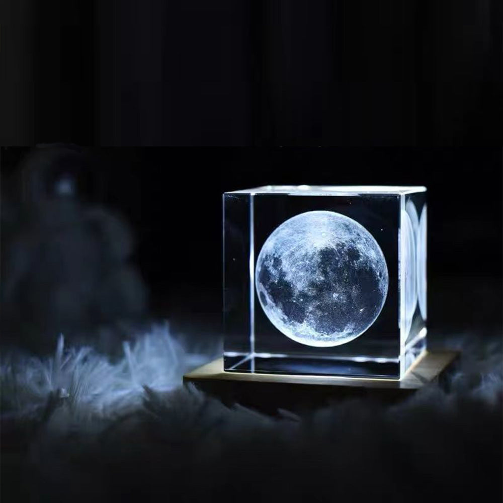 Lumière LED Cube de Lune modèle 3D